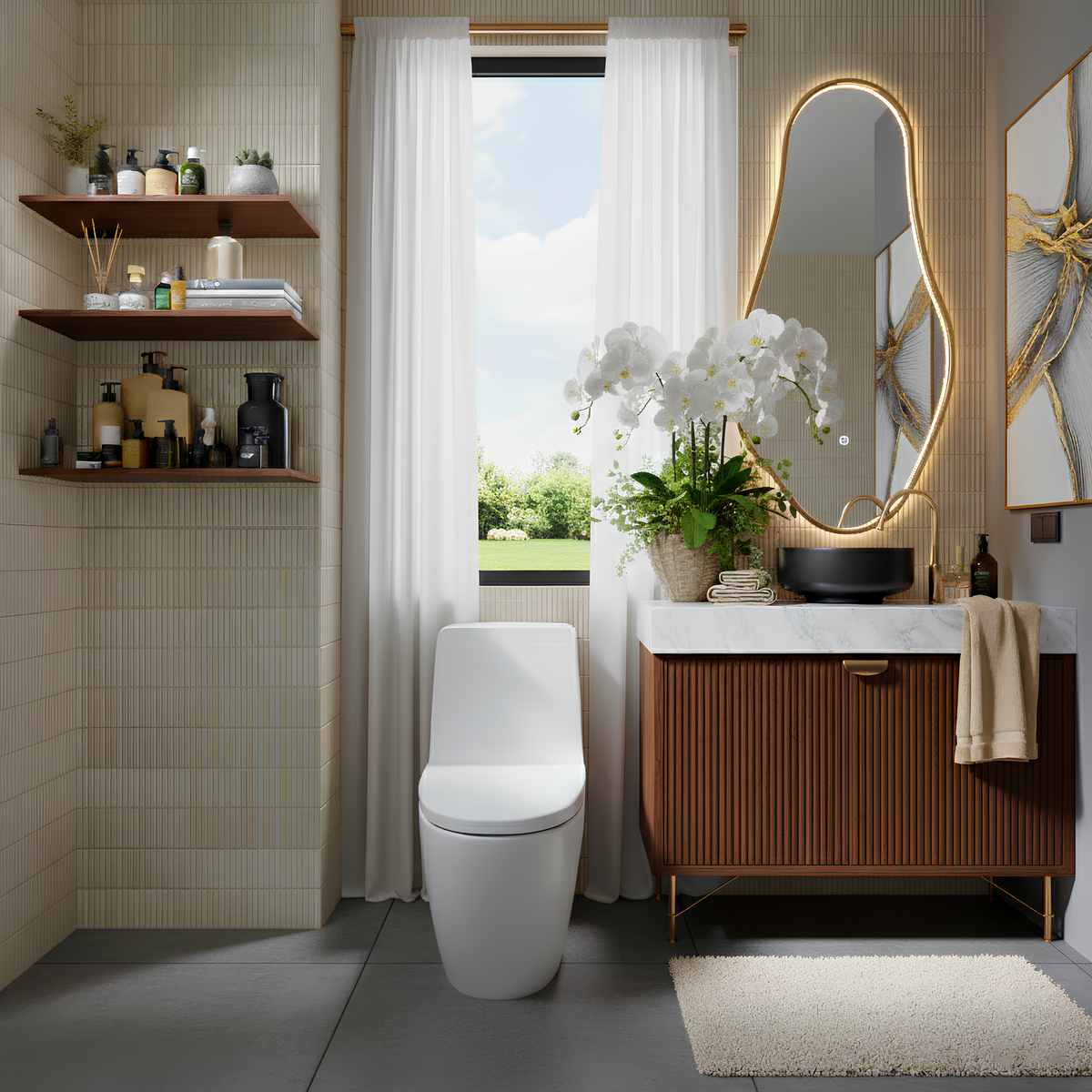 Linea Luxe Ivory 4.5x9.1 Ceramic Tile Glossy