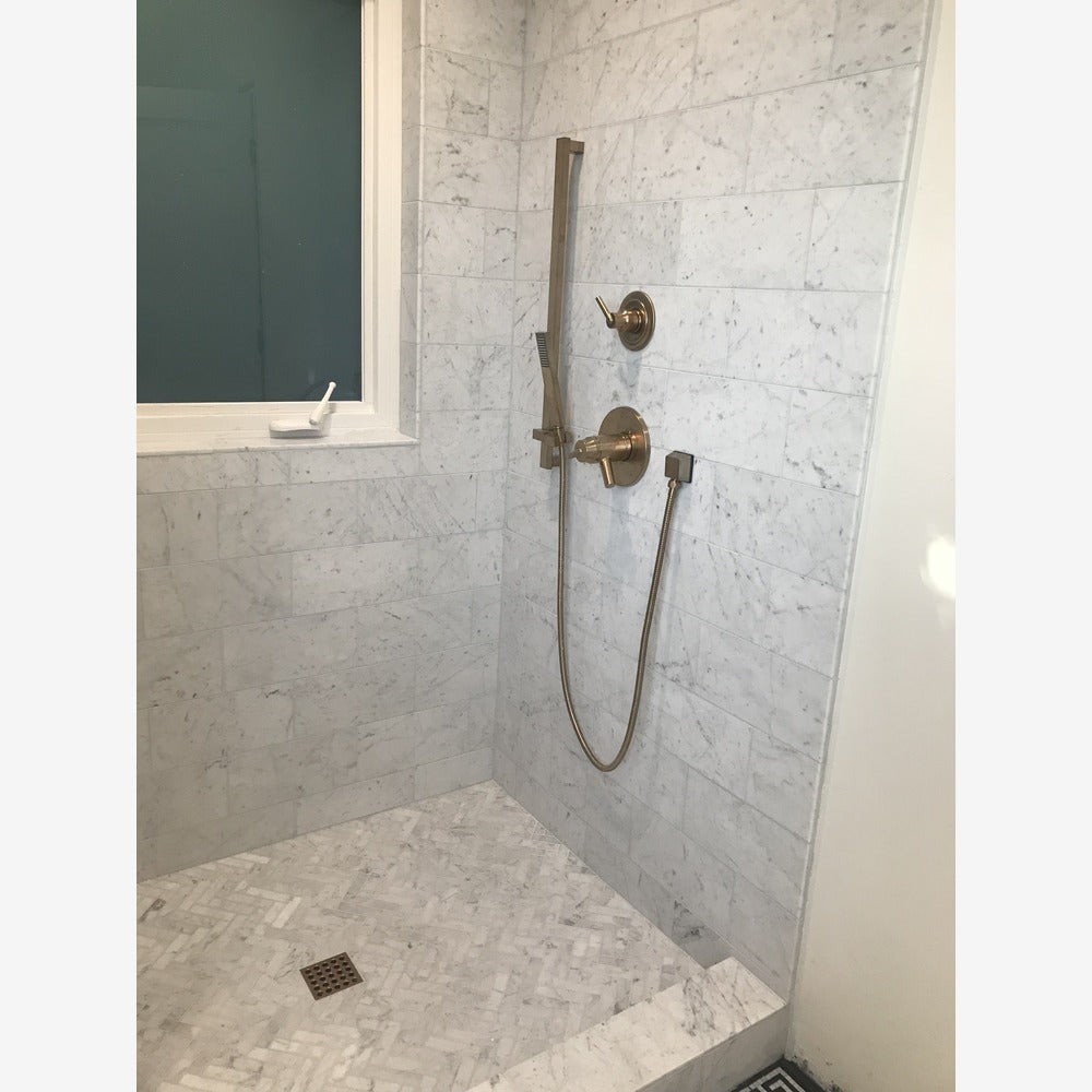 Carrara White Marble 6x12 Subway Tile Polished/Honed