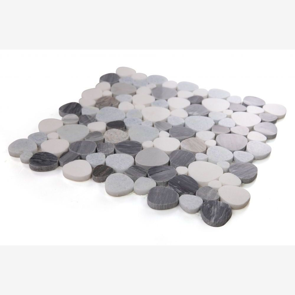 Hudson Deep Ocean Marble Pebble Mosaic Tile