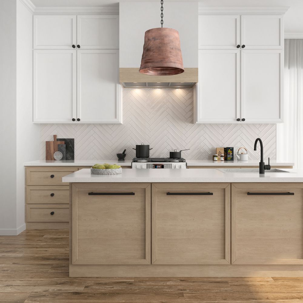 Zellure Alabaster White 2x16 Glossy Ceramic Tile