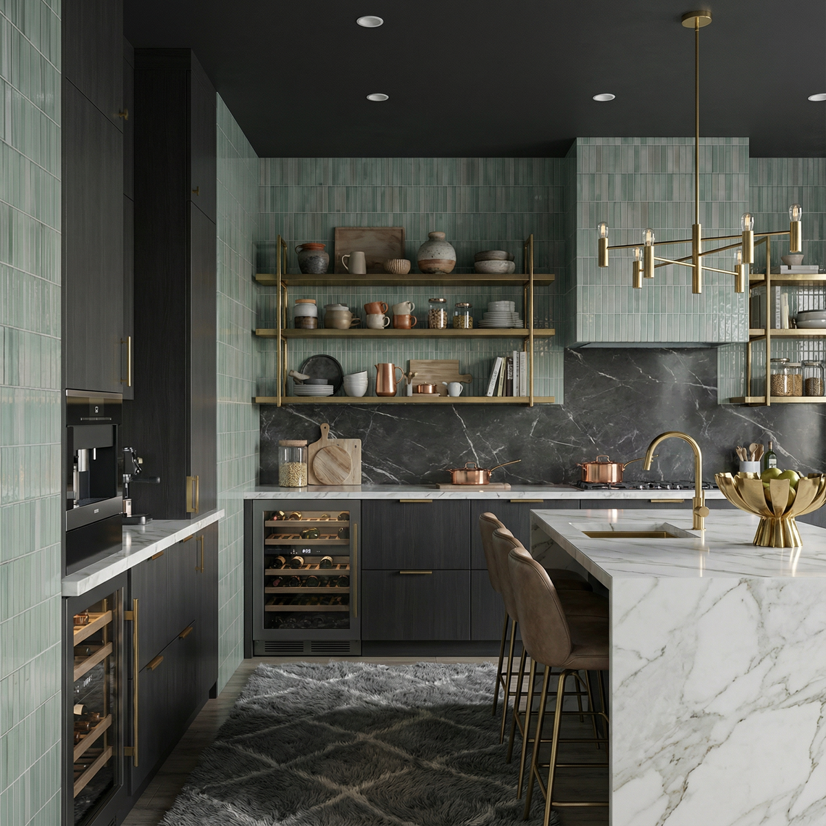 Linea Luxe Water 4.5x9.1 Ceramic Tile Glossy