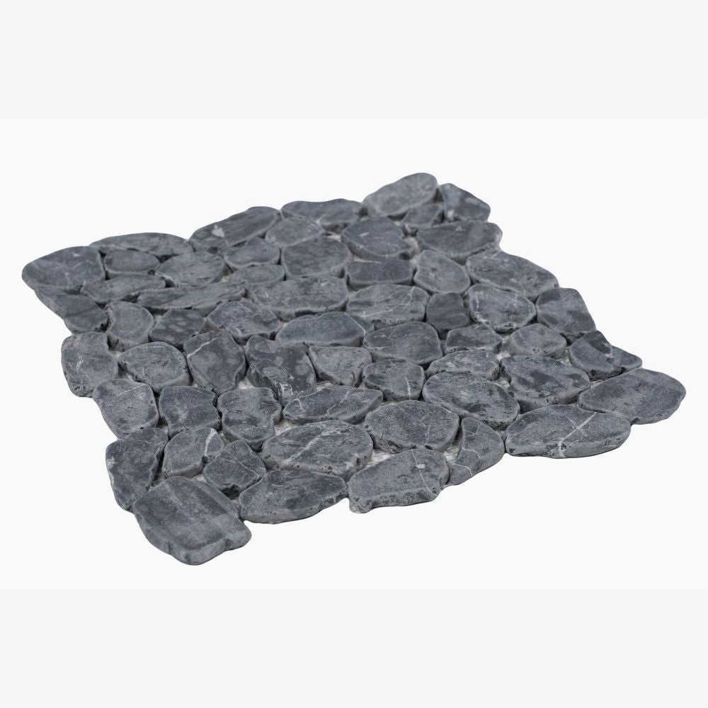 Tucson Bluestone Marble Pebble Mosaic Tile