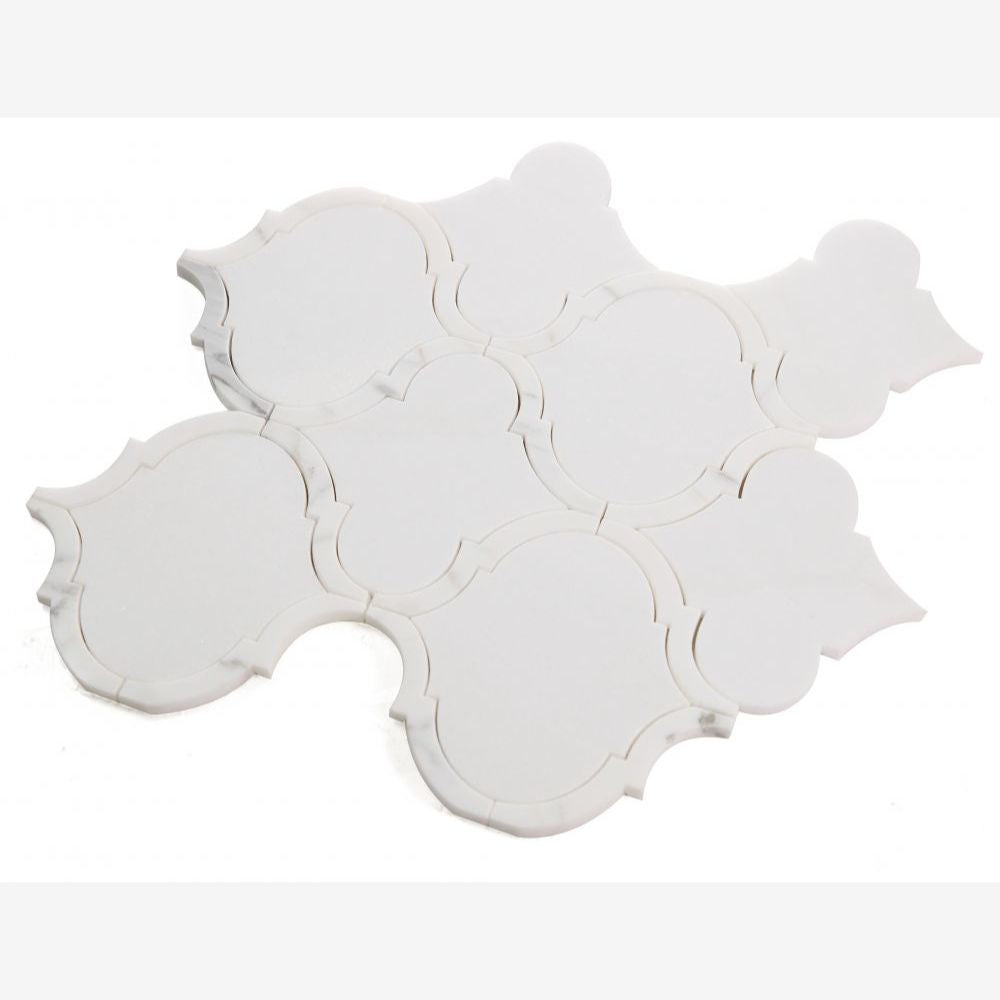 Lexi Bianco Lantern Arabesque Mosaic Tile