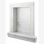 Load image into Gallery viewer, Carrara White Marble Hand-Made Shampoo Niche / Shelf - LARGE
