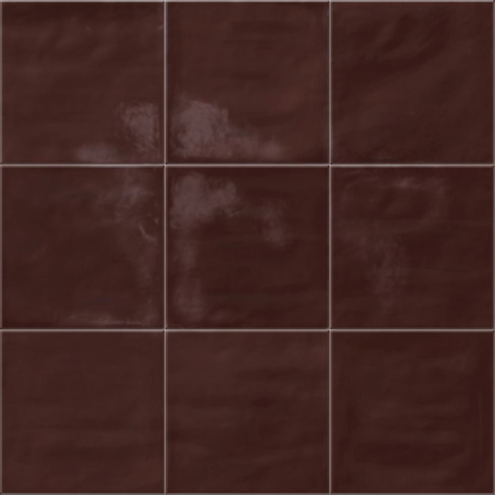 Solenne Burgundy 6x6 Porcelain Tile Glossy