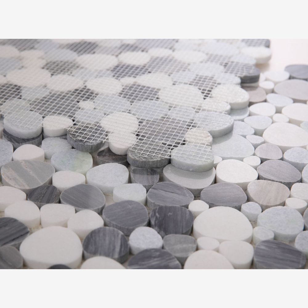 Hudson Deep Ocean Marble Pebble Mosaic Tile