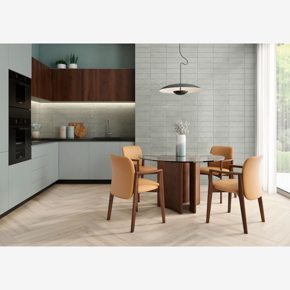 Eryn Aquamarine 4x12 Bright Glossy Ceramic Tile