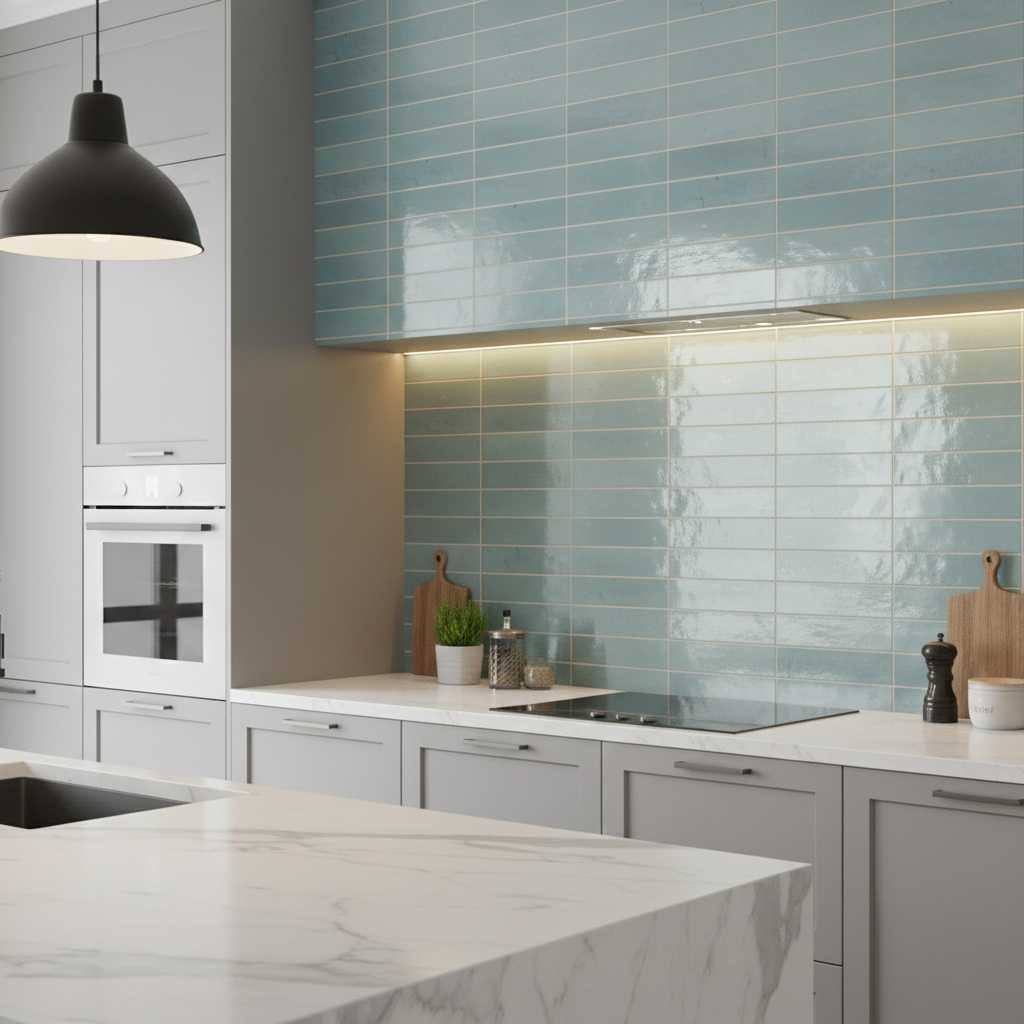 Souk Agua 2.8x11 Bright Porcelain Tile - view 9