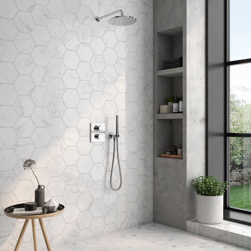 Milano Statuary White 8x9 Hexagon Porcelain Tile Matte