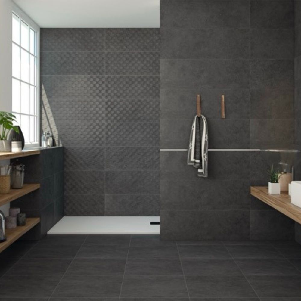 Salamanca Graphite 24x48 Basalt Look Porcelain Tile