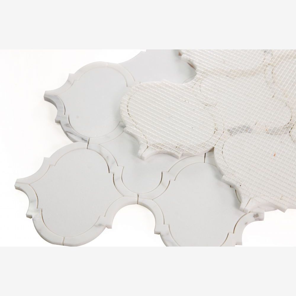 Lexi Bianco Lantern Arabesque Mosaic Tile
