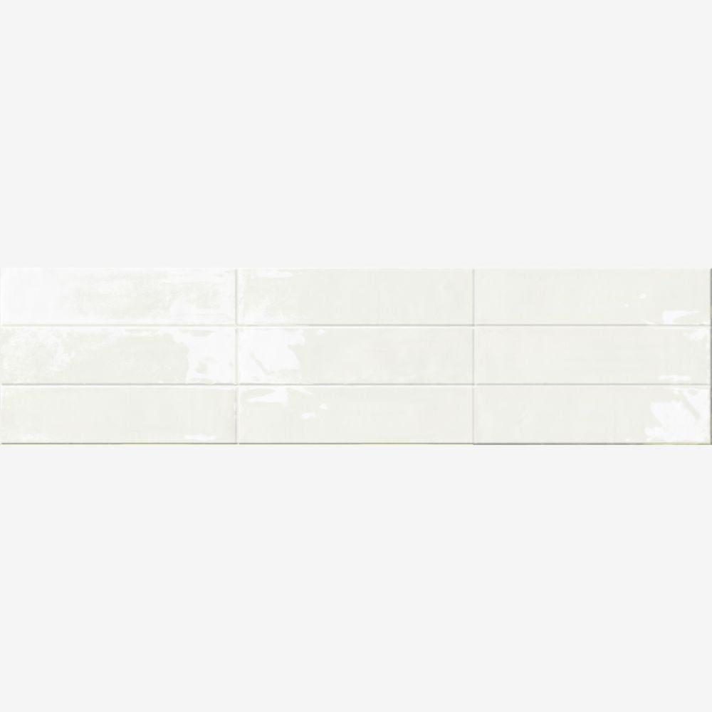 Solenne Ivory 2x9 Glossy Porcelain Tile