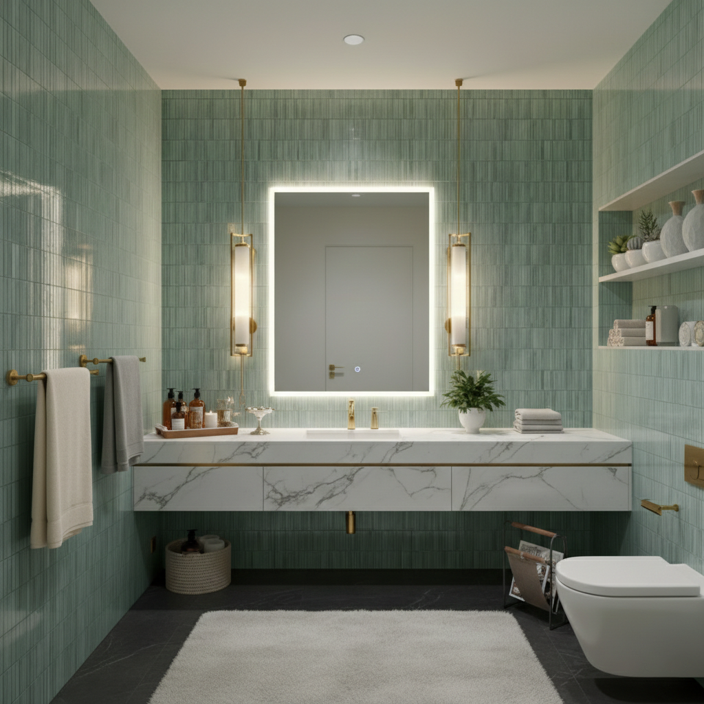 Linea Luxe Water 4.5x9.1 Ceramic Tile Glossy