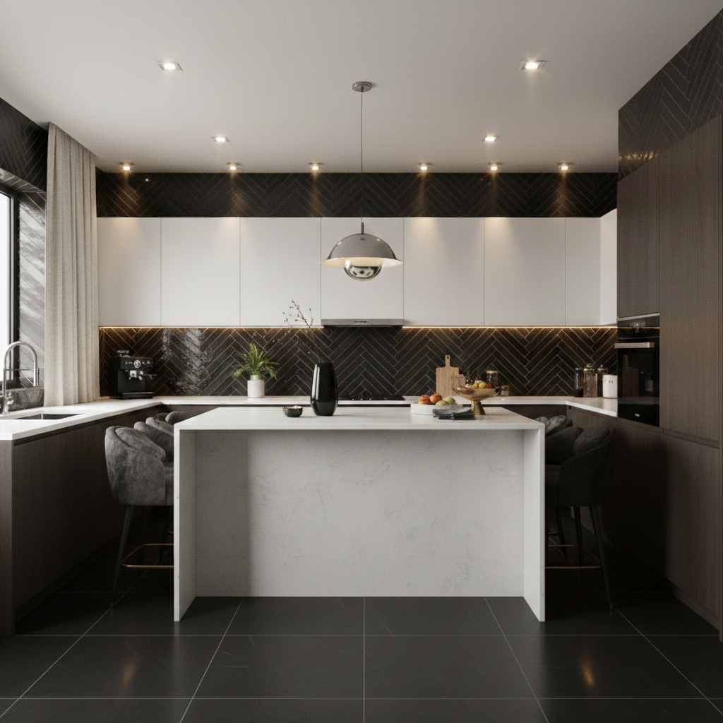 Zellure Nimbus Gray 2x16 Glossy Ceramic Tile