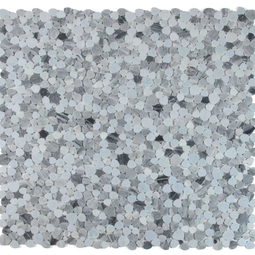 Hudson Cliff Marble Pebble Mosaic Tile
