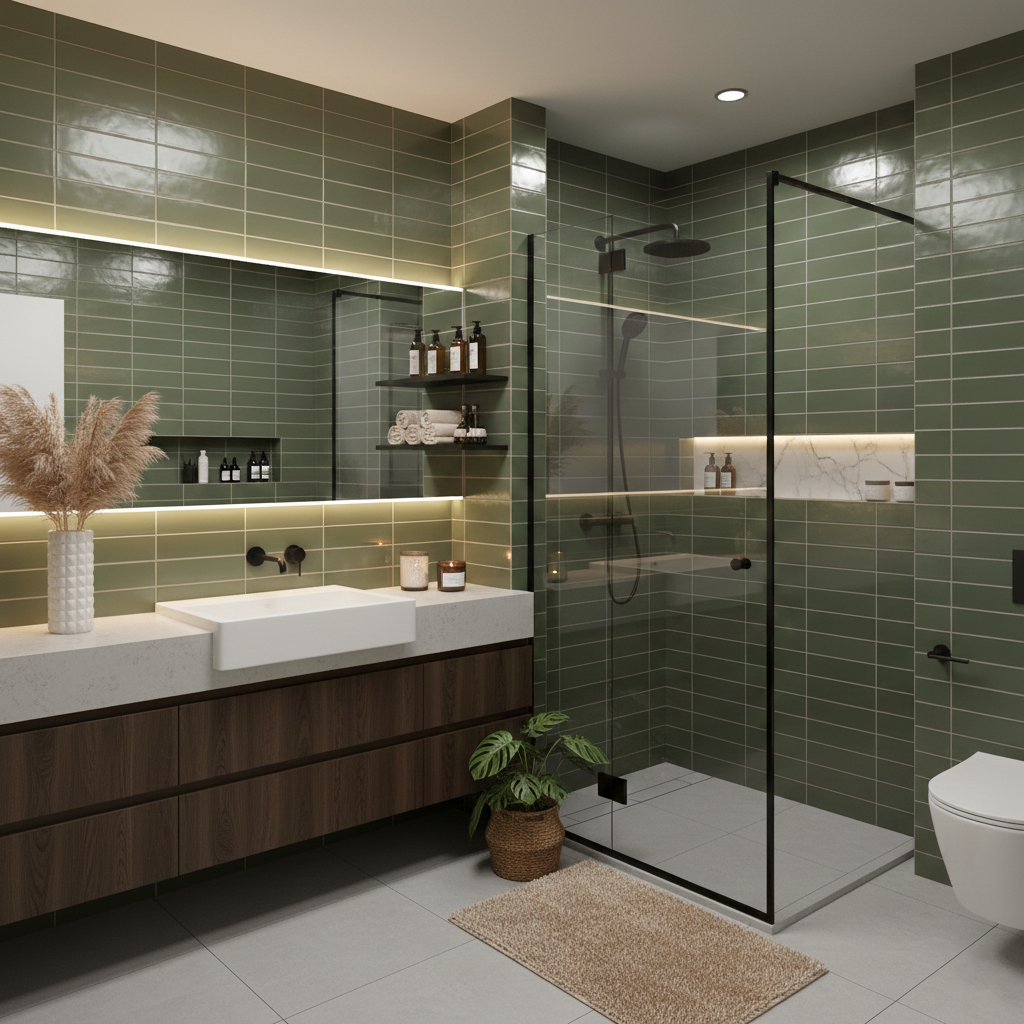 Camden Verde 3x12 Ceramic Tile Glossy
