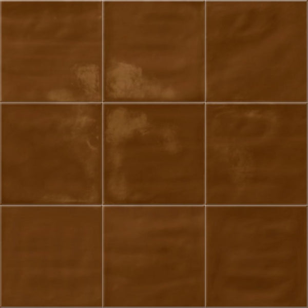 Solenne Caramel 6x6 Porcelain Tile Glossy