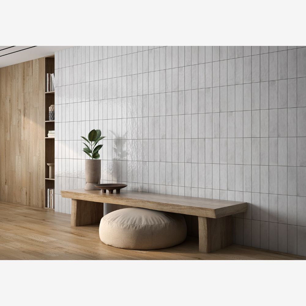 Eryn Seashell 4x12 Bright Glossy Ceramic Tile