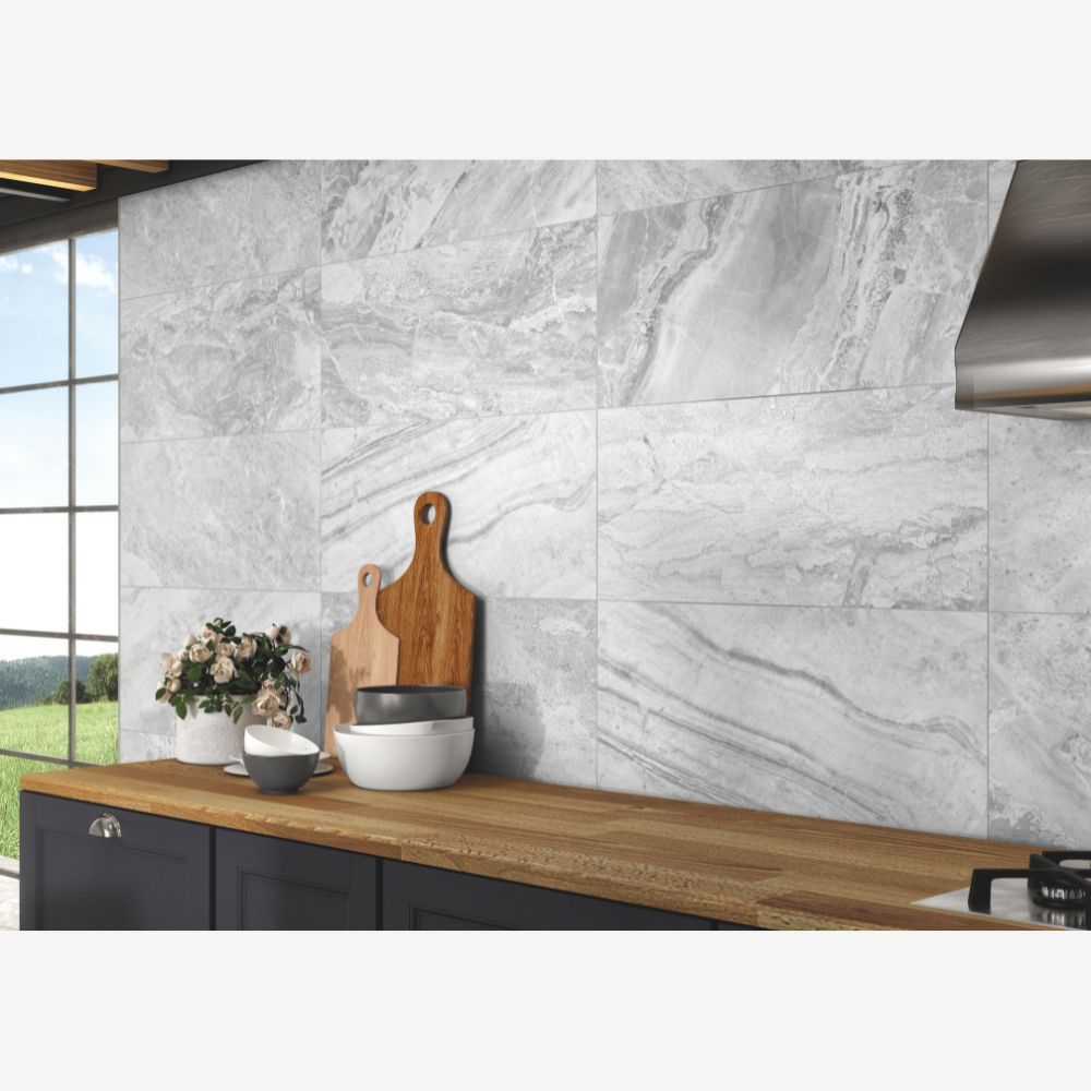 Seravelle White 12x24 Porcelain Tile