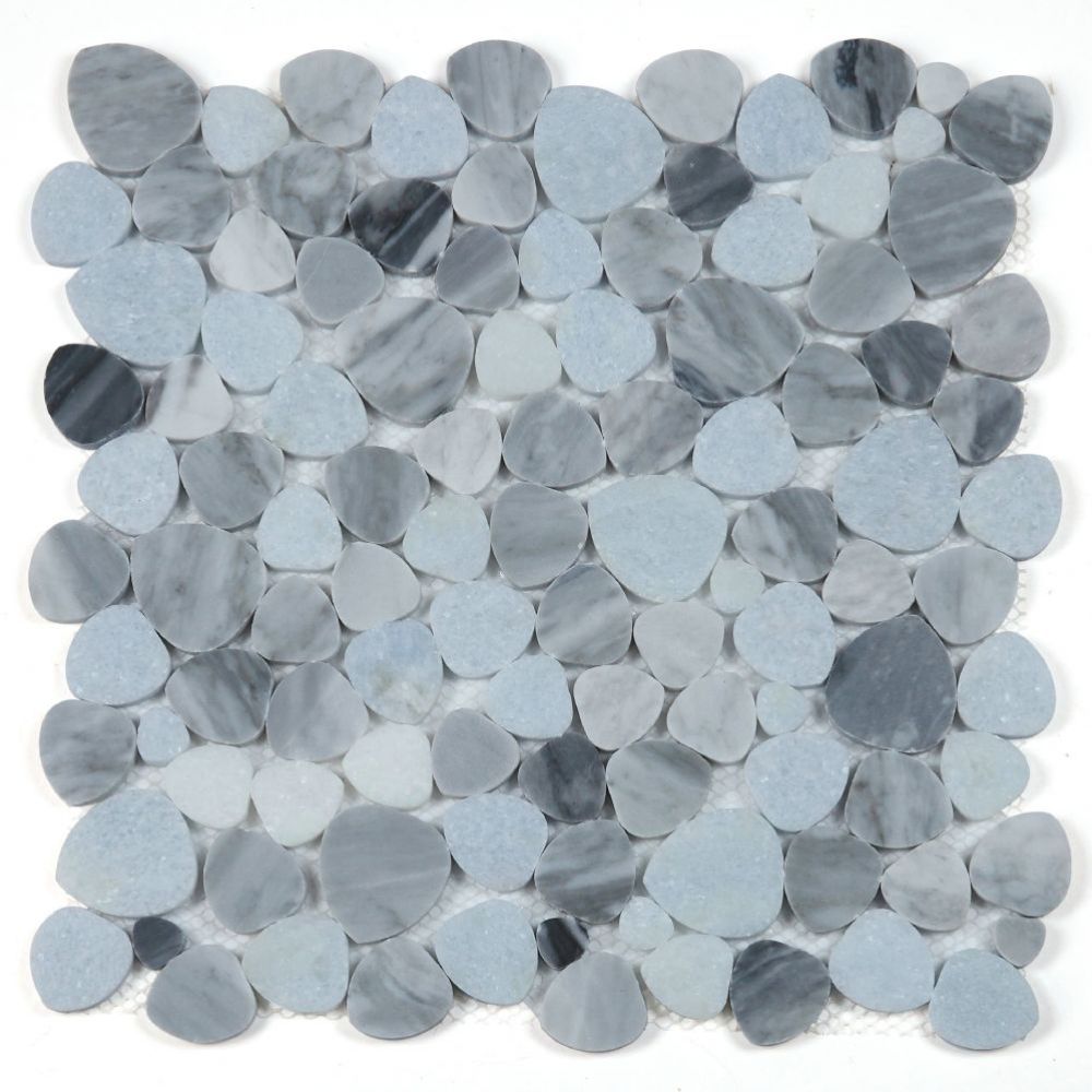 Hudson Cliff Marble Pebble Mosaic Tile