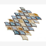 Load image into Gallery viewer, Antigua Brown Lentil 2x3 Fishscale Porcelain Mosaic
