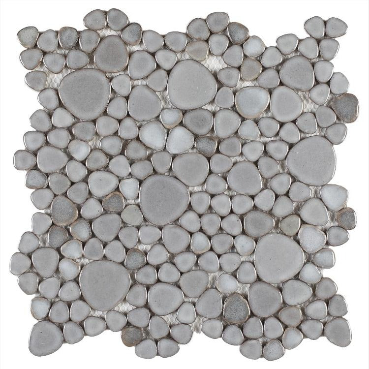 Nevis Gray Violet Pebble Mosaic