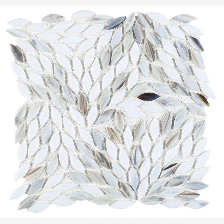 Newport Dawn Leaf Glass Mosaic Blend ( Pool Rated )