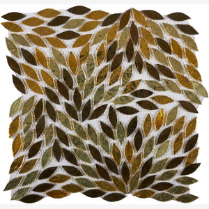 Newport Gold Leaf Glass Mosaic Blend ( Pool Rated )