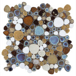 Load image into Gallery viewer, Nevis Pecan Pebble Mosaic
