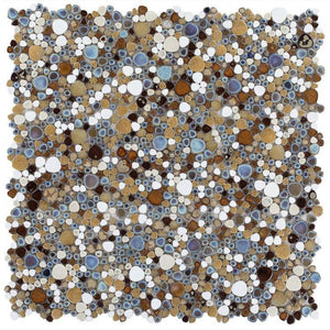 Nevis Pecan Pebble Mosaic