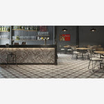 Load image into Gallery viewer, Encaustic Look Paris Belleville Marrone 8x8 Matte Porcelain Tile
