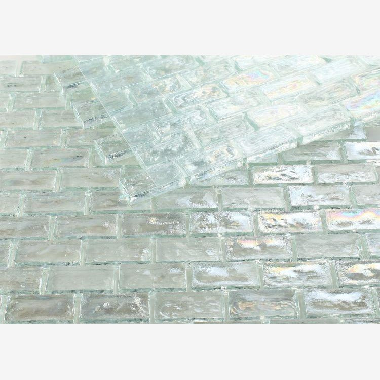 Stella Clearwater 1x2 Glass Mosaic