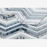 Load image into Gallery viewer, Newport Beach Wave Chevron Glass Mosaic Blend ( Pool Rated )
