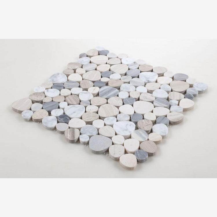 Hudson Sterling Marble Pebble Mosaic