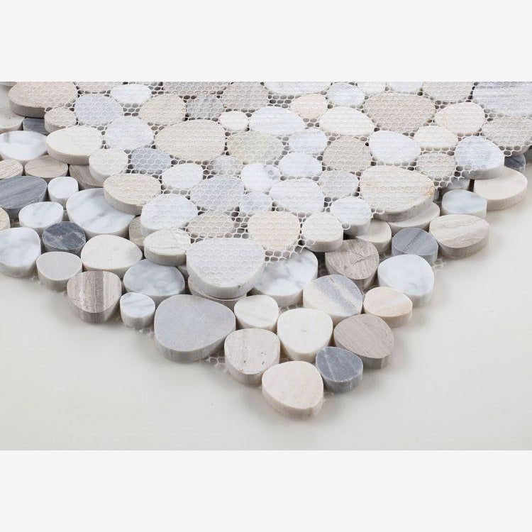 Hudson Sterling Marble Pebble Mosaic