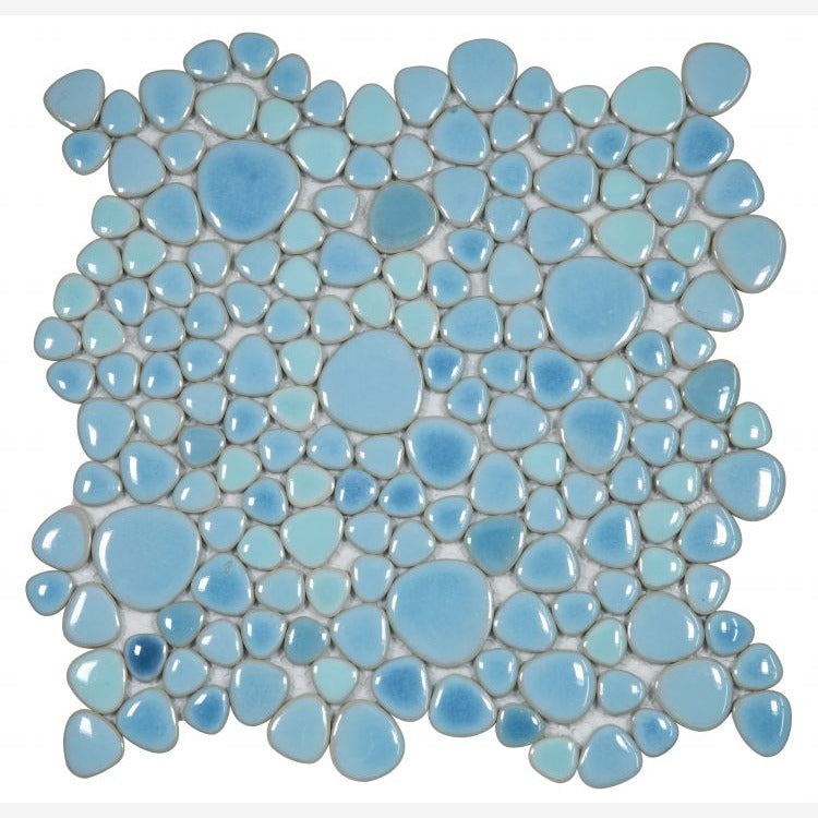 Nevis Jewel Blue Pebble Mosaic