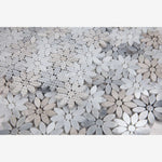 Load image into Gallery viewer, Smokey Blue Daisy Flowers Mosaic
