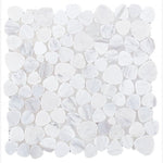 Load image into Gallery viewer, Hudson Bianco Marble Pebble Mosaic Tile

