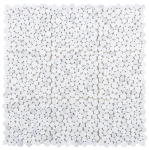 Hudson Bianco Marble Pebble Mosaic Tile