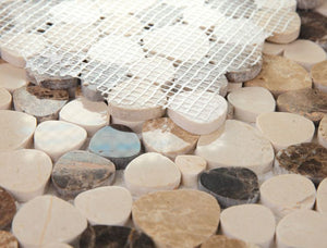 Hudson Spain Marble Pebble Mosaic Tile