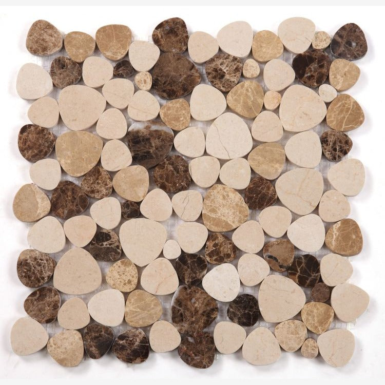 Hudson Spain Marble Pebble Mosaic Tile
