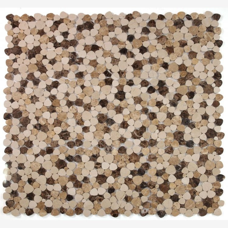 Hudson Spain Marble Pebble Mosaic Tile