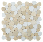Load image into Gallery viewer, Hudson Marfil Marble Pebble Mosaic Tile
