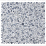Load image into Gallery viewer, Hudson Grey Mix Marble Pebble Mosaic Tile Honed
