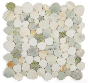Hudson Onyx Marble Pebble Mosaic Tile
