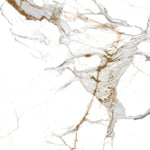 Load image into Gallery viewer, Aeris Gold 48x48 Marble Porcelain Tile Polished
