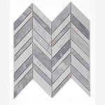Load image into Gallery viewer, Chevron Series Cloudy Day Marble Mosaic
