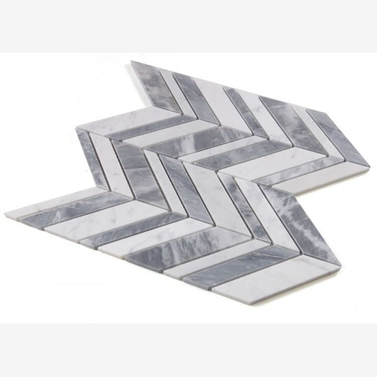 Vector Series Cardiglio Marble Mosaic