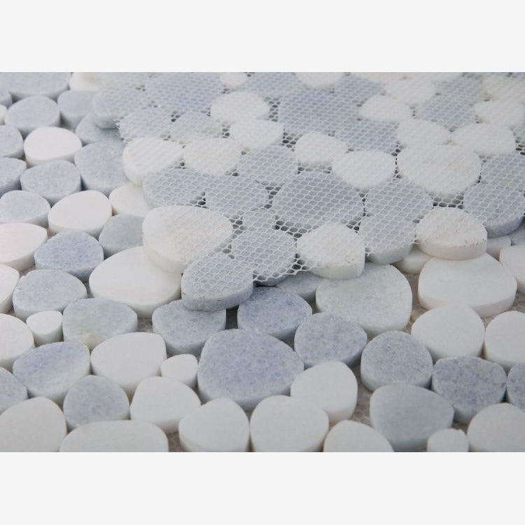 Hudson Crystal Ocean Marble Pebble Mosaic Tile