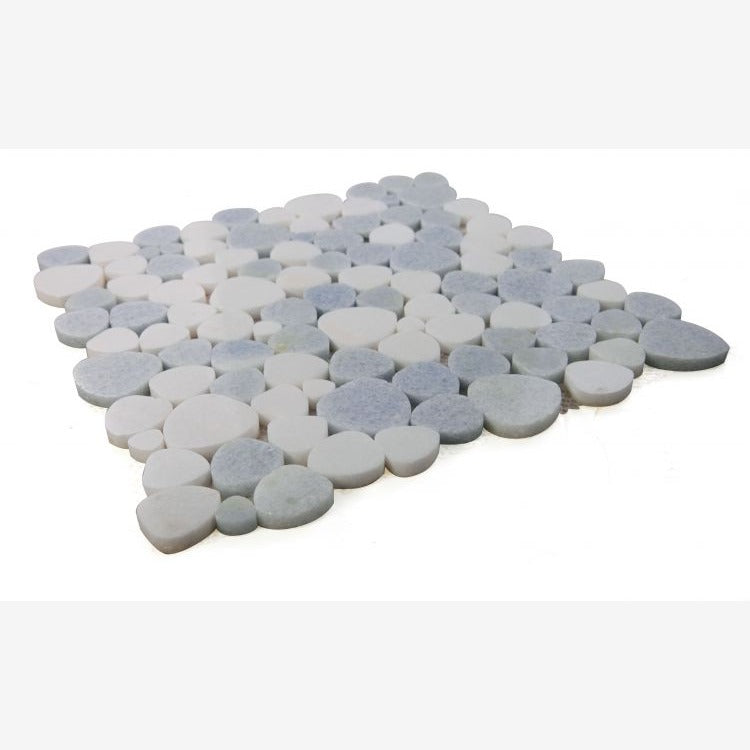 Hudson Crystal Ocean Marble Pebble Mosaic Tile